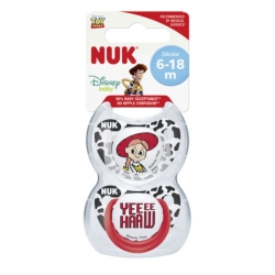 NUK silikonowy smoczek uspokajający Trendline TOY STORY Red 2 sztuki rozmiar 2 (6-18 miesięcy) 736456