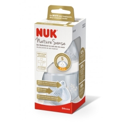 Butelka NATURE SENSE 150 ml ze smoczkiem silikonowym NUK 743719 2 KOLORY niebieski lub różowy