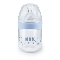 Butelka NATURE SENSE 150 ml ze smoczkiem silikonowym NUK 743719 2 KOLORY niebieski lub różowy