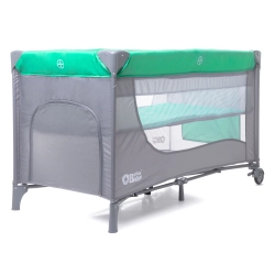 Plus Baby łóżeczko turystyczne DWUPOZIOMOWE łóżko podróżne składane 003 Green/Grey