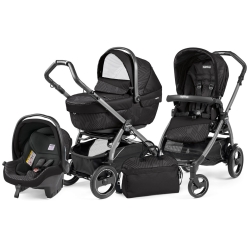 Peg Perego BOOK 51 XL Sportivo Modular GEO BLACK na stelażu JET zestaw 3w1