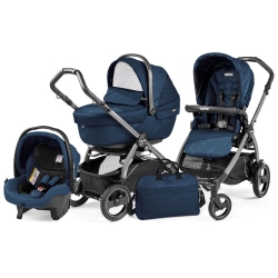 Peg Perego BOOK 51 XL Sportivo Modular GEO NAVY na stelażu JET zestaw 3w1