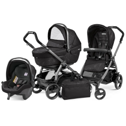 Peg Perego BOOK 51 XL Sportivo Modular GEO BLACK na stelażu JET zestaw 3w1