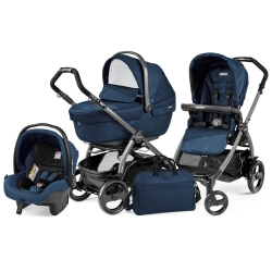 Peg Perego BOOK 51 XL Sportivo Modular GEO NAVY na stelażu JET zestaw 3w1