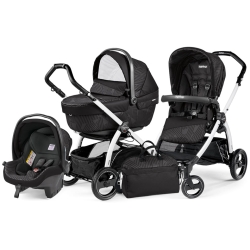 Peg Perego BOOK XL Sportivo Modular GEO BLACK na stelażu WHITE BLACK