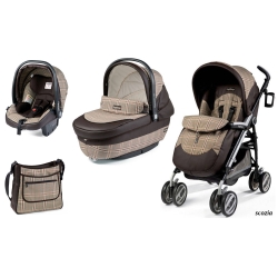 Peg Perego Pliko P3 Modular Completo SCOZIA - wózek spacerowy, gondola, fotelik, torba na akcesoria