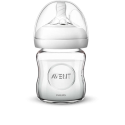 Avent Philips Natural 2.0 butelka szklana dla niemowląt 120 ml smoczek 0m+ SCF051/17