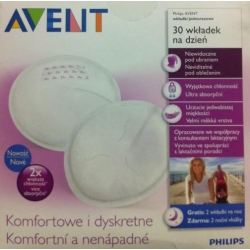 Avent Philips Jednorazowe wkładki laktacyjne 30 wkladek na dzień SCF254/30