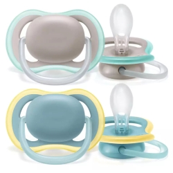 Avent Philips Smoczek gryzak silikonowy powyżej 18 miesięcy 2 sztuki Ultra Air SCF349/01 dwa smoczki dla dziecka 18m+