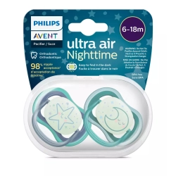 Avent Philips Smoczek ULTRA AIR NightTime GIRL od 6 do 18 m-cy SCF376/13