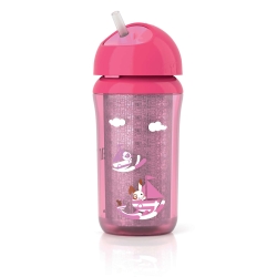 Avent Philips Kubek termiczny ze słomką 12m+ SCF766/00 Girl pojemność 260 ml