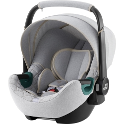 Baby-Safe 3 i-Size Nordic Grey zestaw fotelik z bazą FLEX BASE iSENSE Britax-Romer nosidełko dla dziecka 0-13 kg