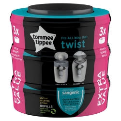 Tommee Tippee wkłady zapasowe TWIST do pojemnika Sangenic TEC oraz Twist & Click 3 sztuki