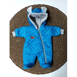 Barnaba kombinezonik ocieplany, pikowany LUNA Turkusowy rozmiar 50 cm dla wcześniaka ,68