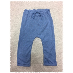 BARNABA spodnie długie dresowe Melanż Niebieski rozmiary 80-116 cm