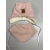 Czapka Barnaba zimowa ocieplana futerkiem BEAR CLUB różowa czapeczka z uszkami dla dziecka na wzrost 74 komplet z chustką pod szyję
