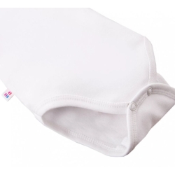 Eevi body rozpinane z długim rękawem WHITE BASIC białe rozmiary 50, 56 cm