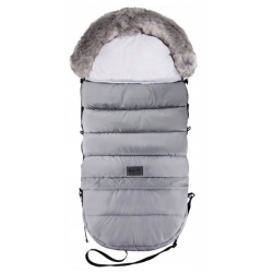 Śpiwór dziecięcy zimowy do wózka Eevi COMBI 3w1 LIGHT GREY Szary śpiworek dla dziecka