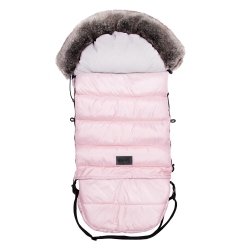 Śpiwór dziecięcy zimowy do wózka Eevi COMBI 3w1 PINK Różowy śpiworek dla dziecka