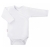 Eevi body rozpinane z długim rękawem WHITE BASIC białe rozmiary 50, 56,62 cm