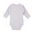 Eevi body zakładane kopertowo z długim rękawem NEWBORN szare rozmiary 46 cm