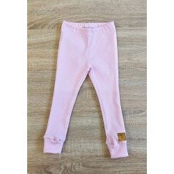 KIDI spodnie dziecięce długie Legginsy Prążek Candy Pink rozmiary 80,86,92,98,104,110,116 cm