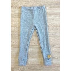 KIDI spodnie dziecięce długie Legginsy Prążek Light Grey rozmiary 80,98 cm