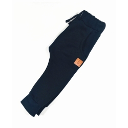KIDI spodnie dziecięce dresowe długie BAGGY czarne rozmiary 116, 122, 146 cm