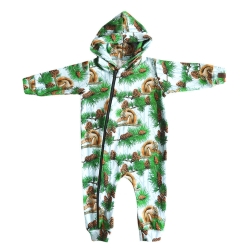 Kaola Kid kombinezonik przejściowy Wiewiórki pajacyk bez stóp rozmiar 68/74 cm