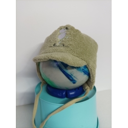 Czapka zimowa Maja KONRADEK wiązana ocieplana czapeczka dla dziecka na obwód głowy 44 cm