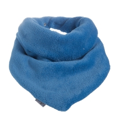 MirMar chusteczka apaszka MIŚ niebieski ciemny - chustka na szyję dziecka zapinana na napy