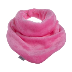 MirMar chusteczka apaszka MIŚ różowy ciemny - chustka na szyję dziecka zapinana na napy