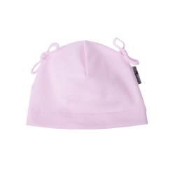 MirMar czapka bawełniana mycka PIPI różowa czapeczka dla dziecka obwód głowy 32,36 cm