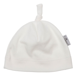 MirMar czapka Wcześniaczek kremowa bawełniana czapeczka dla dziecka na obwód głowy 32, 34 cm