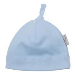MirMar czapka Wcześniaczek niebieska bawełniana czapeczka dla dziecka na obwód głowy 32, 34 cm
