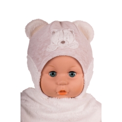MirMar Czapka zimowa BAZYL welurowa czapeczka dla dziecka na obwód głowy 38 cm