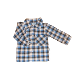 Oskar Baby koszula z długim rękawem 1604 KRATKA rozmiary 62-98 cm