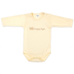 Pinokio body z długim rękawem Sweet Baby kolor waniliowy rozmiary 68, 80 cm