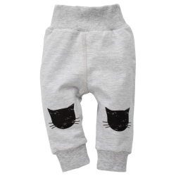 Pinokio spodnie legginsy HAPPY DAY szare rozmiary 62, 68, 74, 92 cm