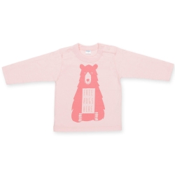 Pinokio bluzka z długim rękawem HAPPY KIDS różowa rozmiary 62, 68, 74, 80, 86, 92, 104 cm