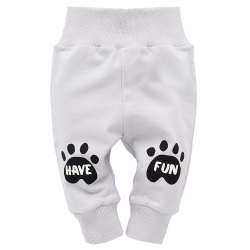 Pinokio spodnie legginsy FUNNY DOG szare rozmiar 68 cm