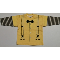 Pinokio bluzka z długim rękawem Serious Man żółta rozmiar 62 cm