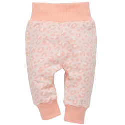 Pinokio spodnie legginsy SWEET PANTHER różowe rozmiary 62, 68, 74, 80, 92 cm