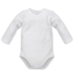 Pinokio body z długim rękawem WHITE prążek rozmiary 62, 68, 80 cm