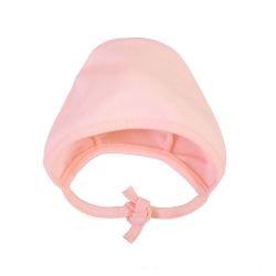 Pinokio czapka Basic różowa wiązana czapeczka dla dziecka na wzrost 74 cm