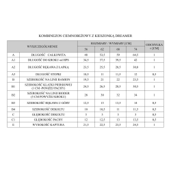 Pinokio pajacyk ocieplany DREAMER kombinezonik z kapturem rozmiary 56, 62, 68 cm