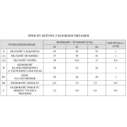 Pinokio śpiochy DREAMER beżowe z konikiem rozmiary 56, 62, 68 cm