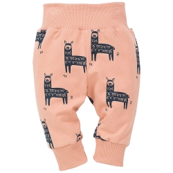 Pinokio spodnie legginsy HAPPY LLAMA pomarańczowe rozmiary 68, 74, 80, 86 cm