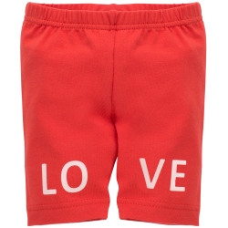 Pinokio spodenki legginsy LOVE&LOVE spodenki krótkie czerwone rozmiary 56-104 cm