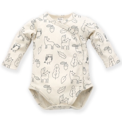 Pinokio body rozpinane z długim rękawem SECRET FOREST zwierzątka leśne rozmiary 74 cm